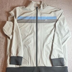 Travis Mathew mens full zip golf windbreaker jacket, large.